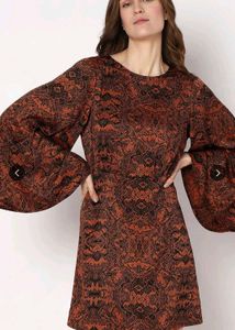 Boho Bell Sleeve Mini Dress