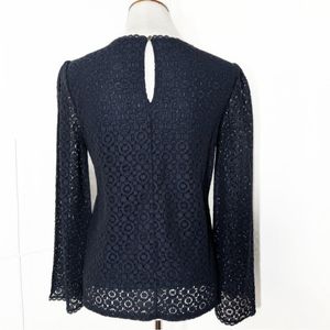 Vintage Elegant Lace Bell Sleeve Top