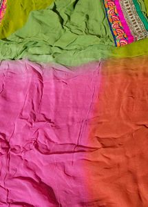 🔻Price Drop-Multicolour Saree With Blouse