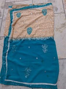 sequence work saree