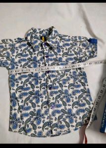 Paisley Print Shirt &amp; Shorts Set for Boys