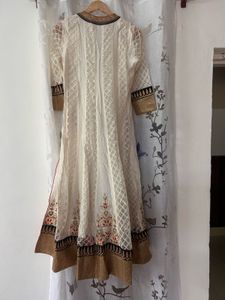 Pakistani Anarkali Designer Kurta Organza Net