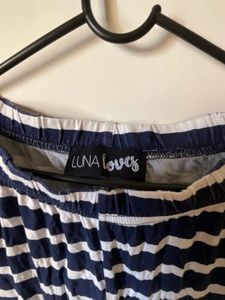 Striped Lounge Pants Navy blue