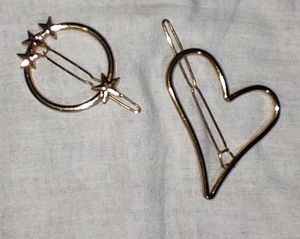 Heart &amp; Star Hair Clip