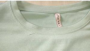 Cyan colour top