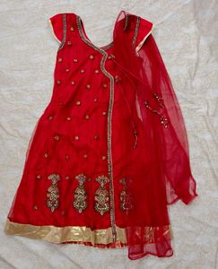 Dreamy Red Kurti With Dupatta