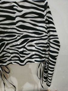 women zebra top