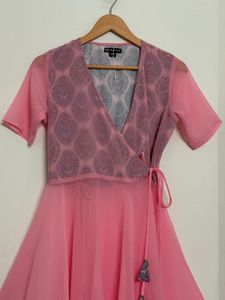 Elegant Pink Kurta Set with Palazzo