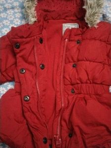 Cute Red Padded Kids Jacket