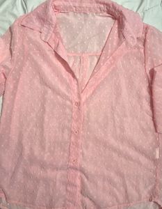 Sheer Blush Pink Shirt