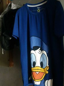 Blue Donald Duck Graphic T-Shirt
