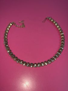 Sparkling Crystal Tennis Necklace