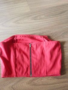 Red Ruffle bikini top size 28