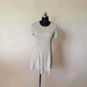 Elegant cream Lace Dress