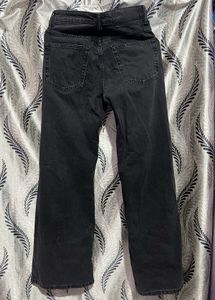 Stylish Black Wide Leg Jeans