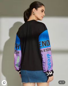 Shein Graphic Print Long Sleeve Top