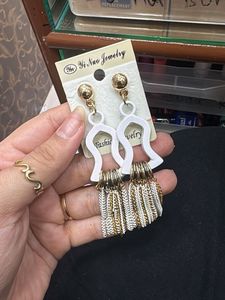 Red &amp; Gold Tassel Dangle Earrings any 1