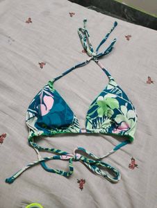 printed bikini top