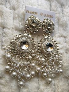 Stunning Silver Jhumka Earrings