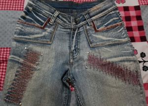 y2k vintage bootcut light washed jeans