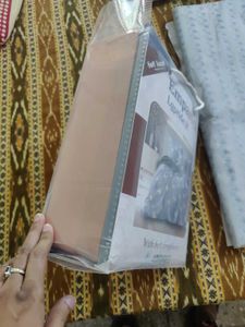 Elegant Bedsheet - Peach &amp; Grey