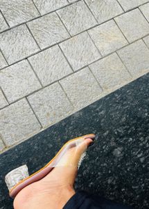 Sparkly Embellished Open Toe Heels party wear heel