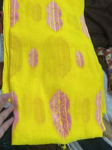 Yellow Printed Dupatta