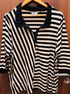 Classic Striped Polo Shirt