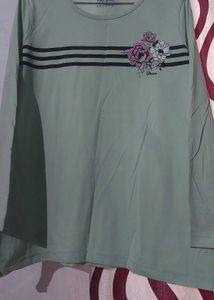 Women Cotton Full Sleeves Tshirt