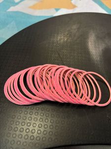 Pink Velvet Traditional Bangles Set 💗