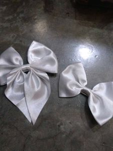 Elegant Satin Bow Hair Clips