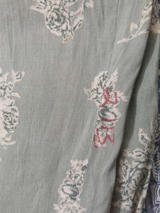 Light Green Printed Palazzo Pants kurta set