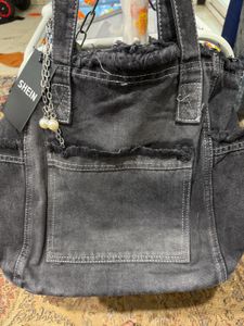 Shein Stylish Denim Tote Bag