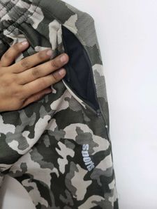 Camouflage Print Jogger Pants