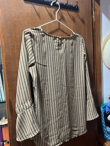Striped Bell Sleeve Top