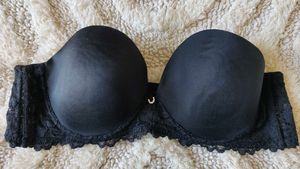 Lormar Italian lace strapless push-up bra