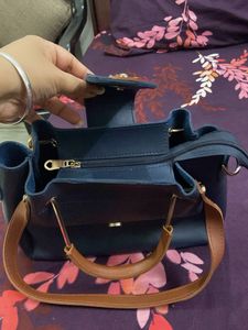Blue handbag