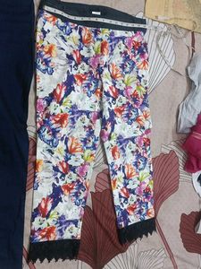 Navy Blue High-Waist Trousers combo