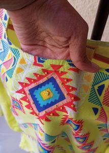 Cotton Top With Beeds Work