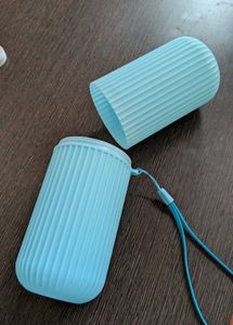 Blue Toothbrush Travel Case