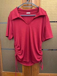 Red and Rust set of 2 tops from Thailand