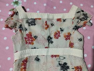 Sheer Floral Blouse