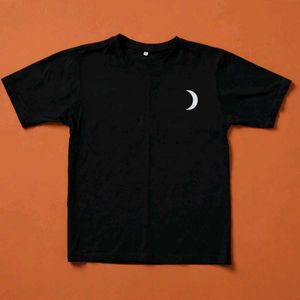 Black T-Shirt with Crescent Moon Logo