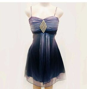 Stunning Ombre Party Dress with Embellishment