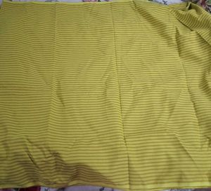 Elegant Grey+yellow strips Dress Material