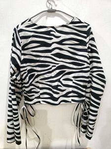 women zebra top