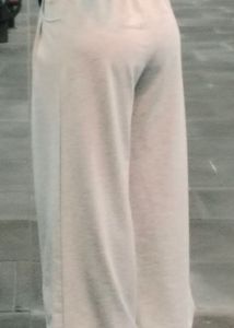 Gray Wide Leg Sweatpants