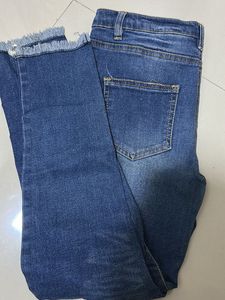 Stylish Ripped Blue Denim Jeans
