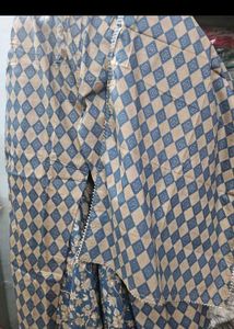 Elegant Blue Floral Kurta set