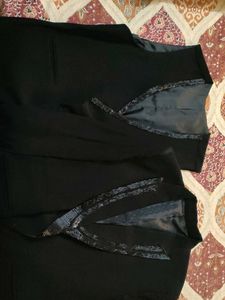 Embellished Mens Black Blazer